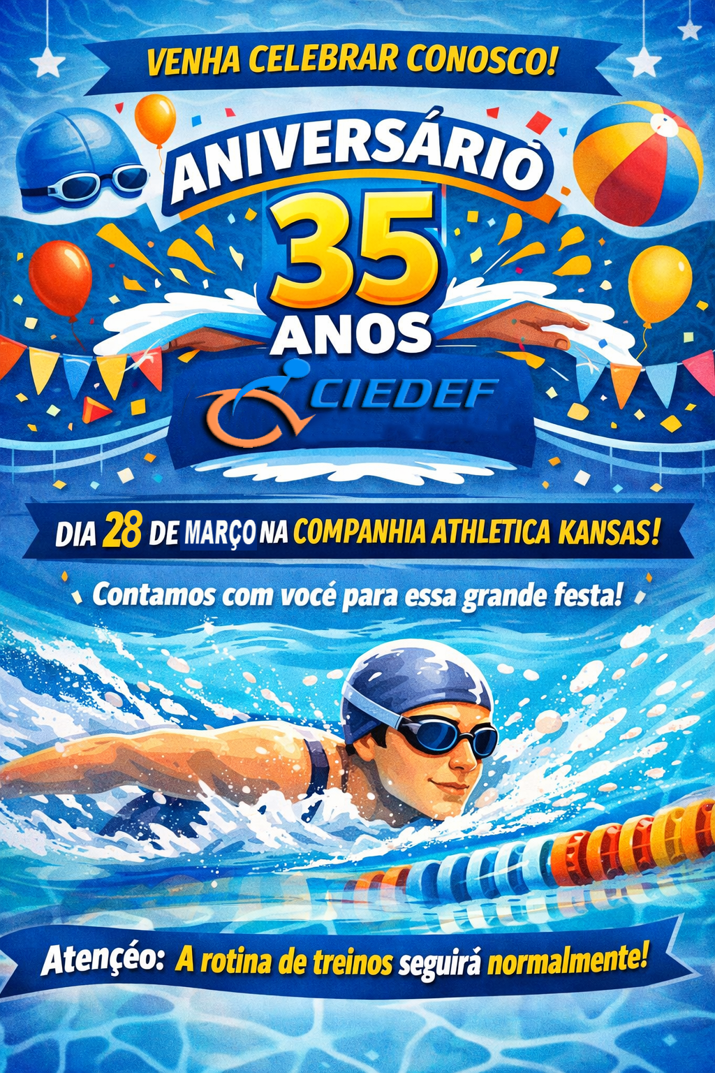 VEM AÍ A FESTA DE 35 ANOS DA CIEDEF!